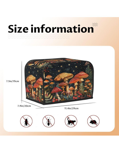 Cubierta para Tostadora 2 Rebanadas DADABULIU Impermeable