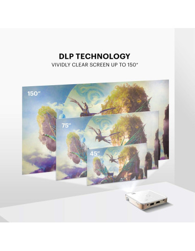 Proyector portátil KODAK Luma 150 | Imágenes de 381 cm