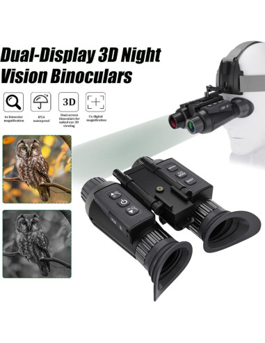 Gafas de Visión Nocturna HUVIOVED NV8300 4K 3D con Zoom 8X