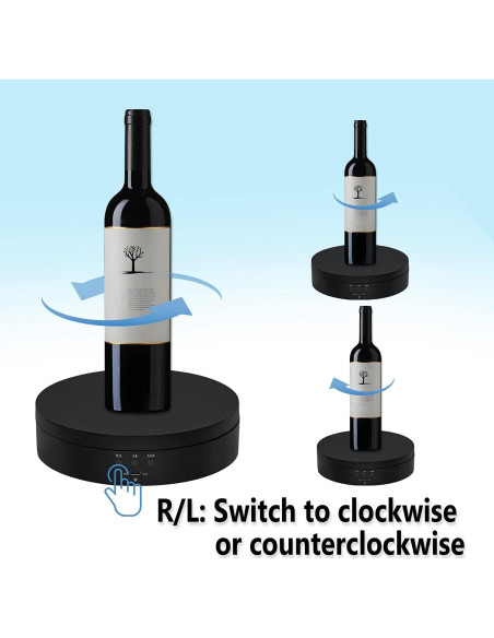 Soporte Giratorio Eléctrico Mcbazel 5.4" 360 Grados Negro Soporte Giratorio Eléctrico Mcbazel 5.4" 360 Grados Negro