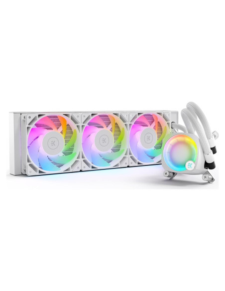 Enfriador AIO EKWB CR360 Lux RGB Digital Blanco 360mm