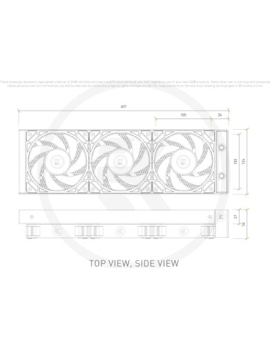 Enfriador AIO EKWB CR360 Lux RGB Digital Blanco 360mm