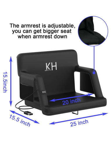 Asiento de Estadio KIMI HOUSE Calentado y Masaje Extra Ancho
