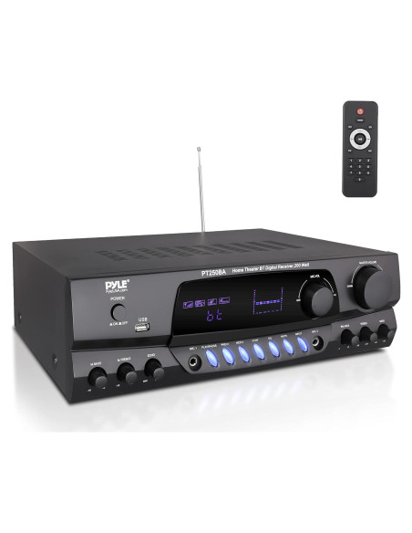 Amplificador Bluetooth Inalámbrico Pyle PT250BA 200W Estéreo