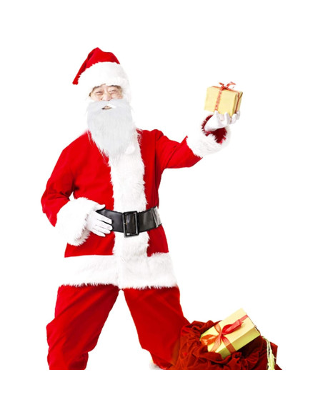 12 Barbas Falsas Blancas de Santa SUMERSHA para Disfraces