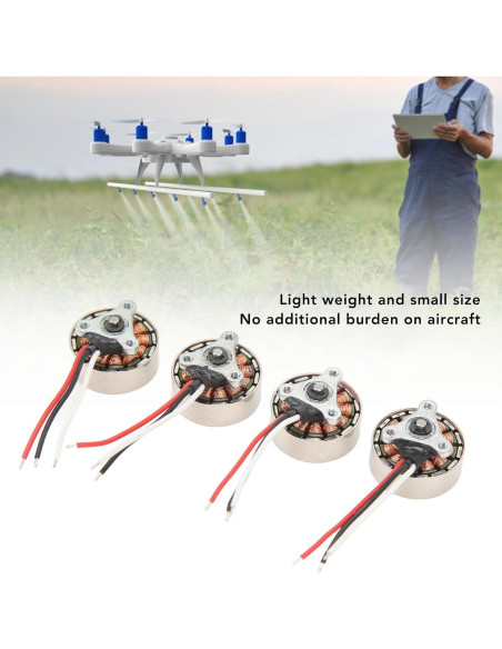 Juego de 4 Motores Sin Escobillas Luqeeg 1503 para Aviones RC