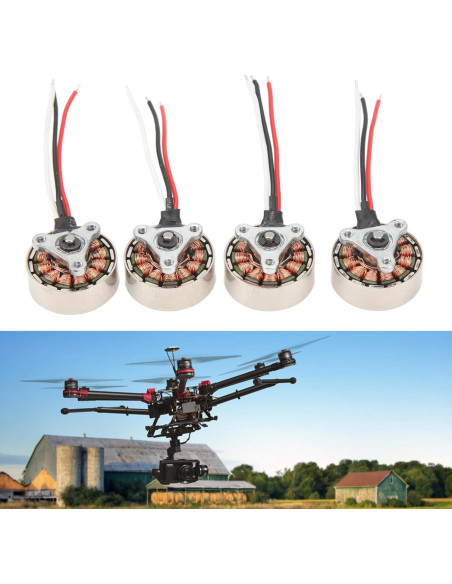 Juego de 4 Motores Sin Escobillas Luqeeg 1503 para Aviones RC