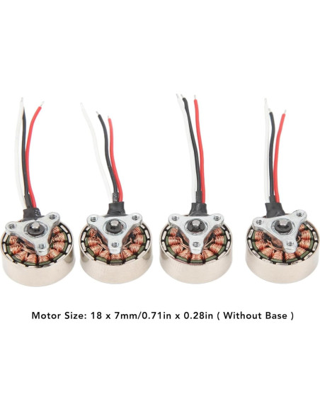 Juego de 4 Motores Sin Escobillas Luqeeg 1503 para Aviones RC