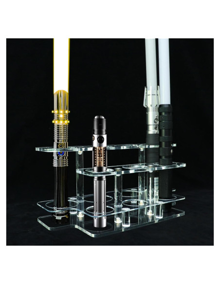 Soporte de Exhibición Acrílico para 7 Sables de Luz ERMMZHZW