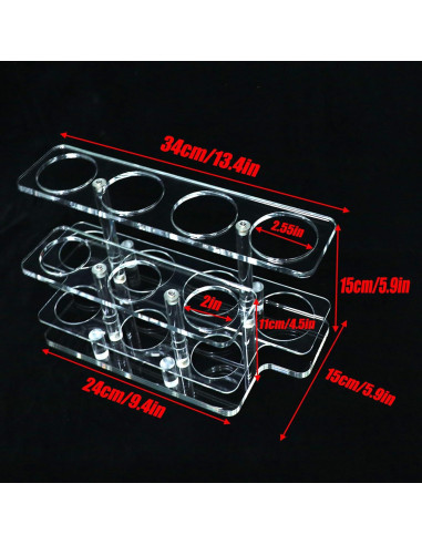 Soporte de Exhibición Acrílico para 7 Sables de Luz ERMMZHZW