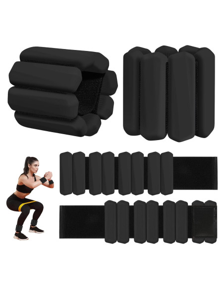 Conjunto de Pesas Ajustables MXiiXM para Muñeca y Tobillo 0.45 kg