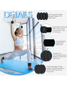 Conjunto de Pesas Ajustables MXiiXM para Muñeca y Tobillo 0.45 kg 2