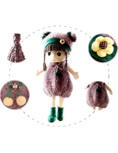 Muñeca de trapo ikasus 45 cm Suave para bebés y niñas 2