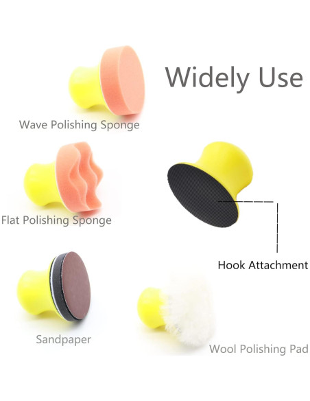 127 Discos de Lija 3" CKFCXC Grano 40-7000 con Bloque de Lijado