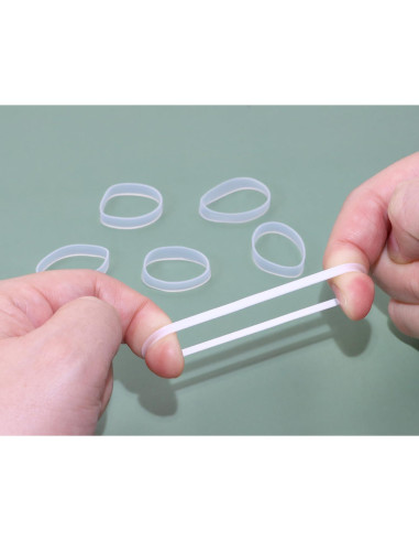 Sujetacables de Silicona ONLYKXY 100 Piezas 20 mm Transparente