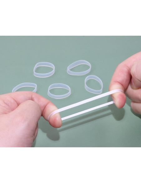 Sujetacables de Silicona ONLYKXY 100 Piezas 20 mm Transparente