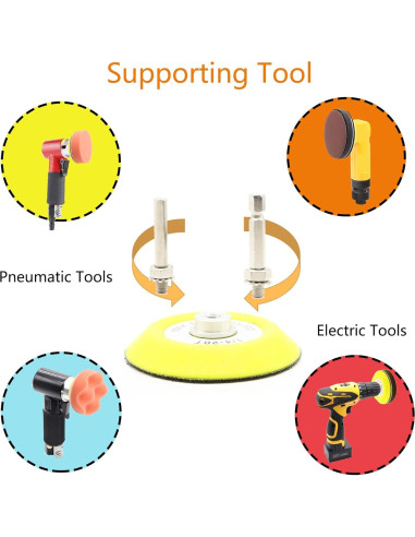 127 Discos de Lija 3" CKFCXC Grano 40-7000 con Bloque de Lijado