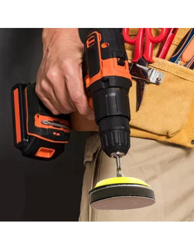 127 Discos de Lija 3" CKFCXC Grano 40-7000 con Bloque de Lijado