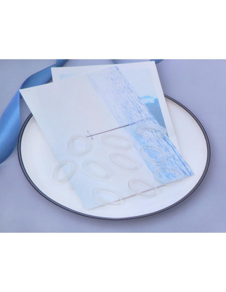 Sujetacables de Silicona ONLYKXY 100 Piezas 20 mm Transparente