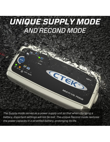 CTEK Multi US 7002 Cargador de Batería 12V para Coches y Camiones