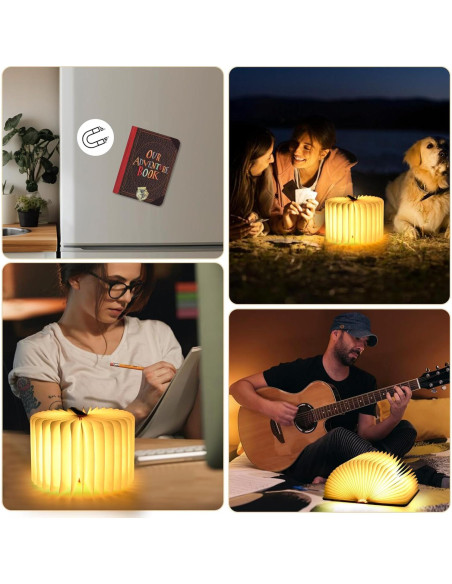 Lámpara 3D Plegable LED Que Comience la Aventura 5 Colores