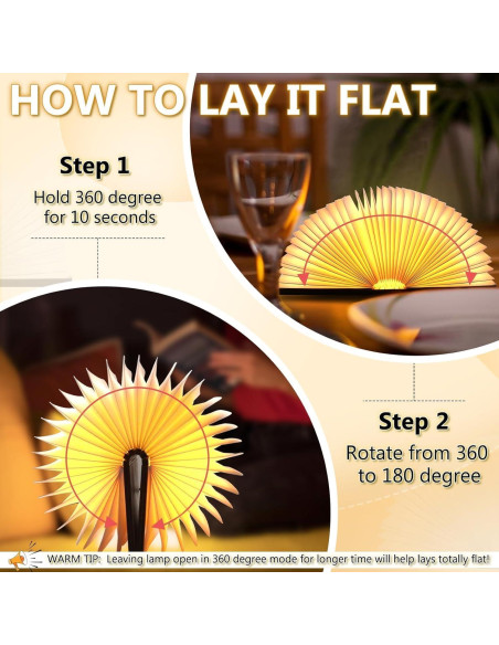 Lámpara 3D Plegable LED Que Comience la Aventura 5 Colores