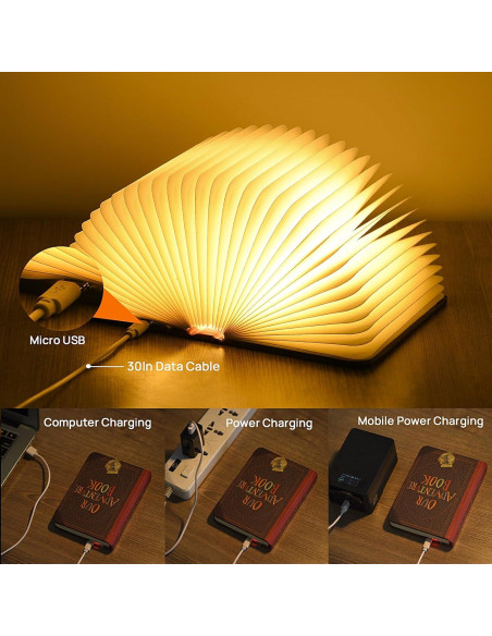 Lámpara 3D Plegable LED Que Comience la Aventura 5 Colores