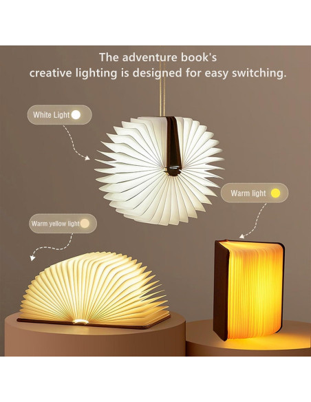 Lámpara 3D Plegable LED Que Comience la Aventura 5 Colores