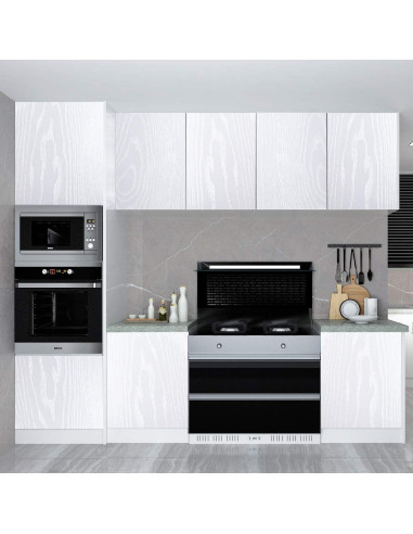 Papel Tapiz Autoadhesivo Livelynine Madera Blanca 40cm x 2m