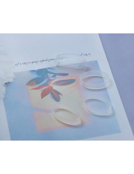 Sujetacables de Silicona ONLYKXY 100 Piezas 20 mm Transparente