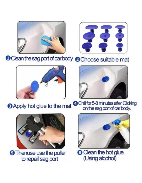 Kit de Reparación de Dentados Hanshuo 129 Pzs - Extractor Automotriz