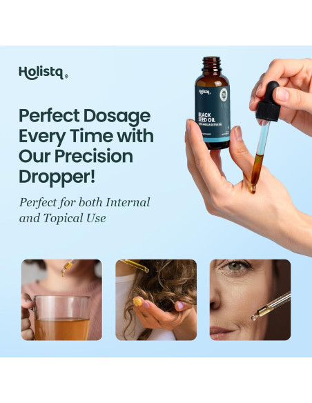 Aceite de Semilla de Comino Negro Holistiq 100 mL Orgánico Prensado en Frío