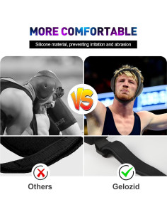 Cabezal de Lucha Gelozid SR-WPH-L Ajustable para MMA y BJJ 2