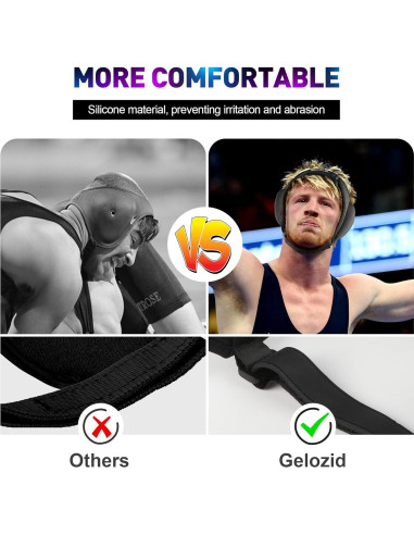 Cabezal de Lucha Gelozid SR-WPH-L Ajustable para MMA y BJJ