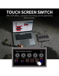 Interfaz de Audio USB Q-16 - 16 bit/48 kHz, Phantom 48V 2