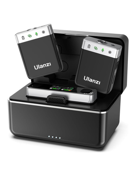 Micrófono Lavalier Inalámbrico ULANZI AM18, 200m, Cancelación de Ruido