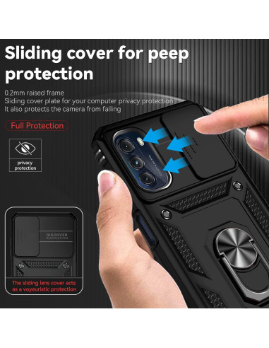 Funda AYMECL para Moto G 5G 2022 con Soporte y 2 Películas