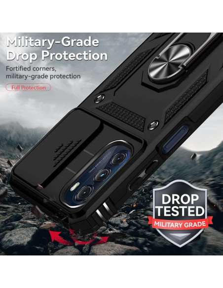 Funda AYMECL para Moto G 5G 2022 con Soporte y 2 Películas