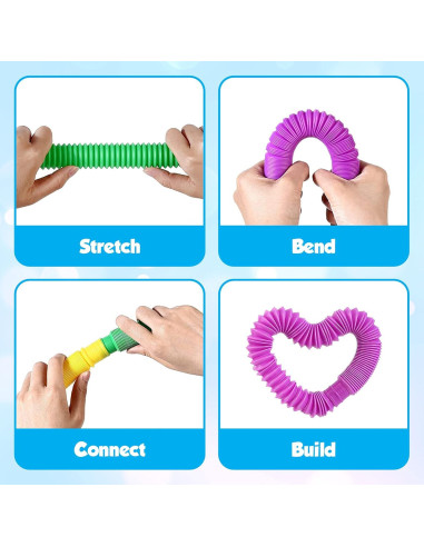 Tuberías Pop Juguetes Sensoriales 24 Piezas Playkidz
