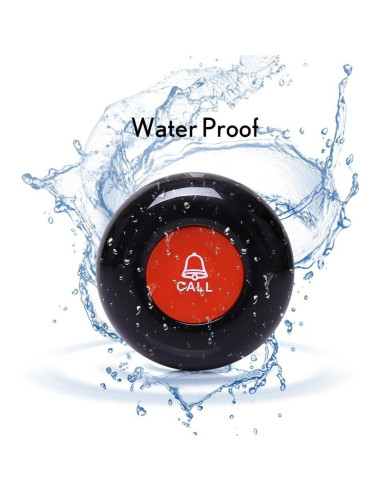 Botón de Llamada Inalámbrico CallToU con 2 Botones y Reloj