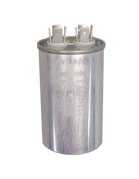 Condensador Motor QH 30 uF 370V Redondo CBB65 HVAC