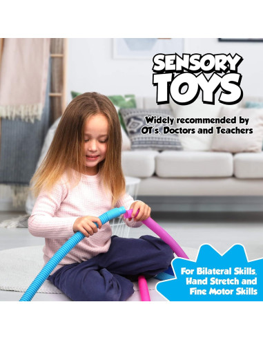 Tuberías Pop Juguetes Sensoriales 24 Piezas Playkidz