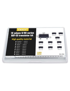 Kit de 180 Transistores SMD SOT-23 VANXY - 9 Valores