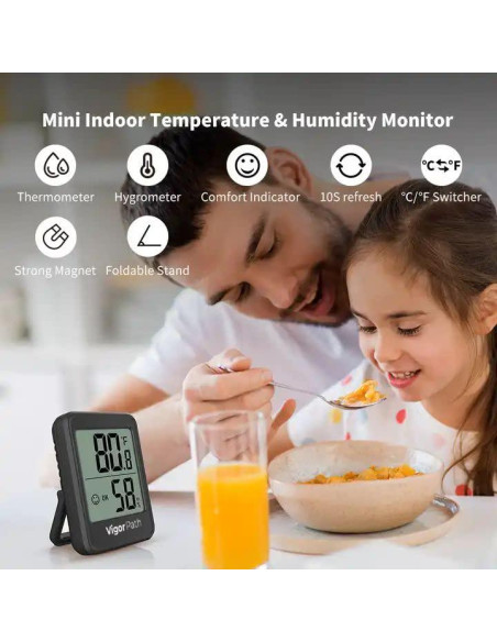 Higrómetro Digital Vigor Path - Termómetro Interior 4.5cm