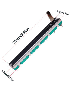 Doble Potenciómetro Deslizante Lineal Taiss B103 10K 75mm 2