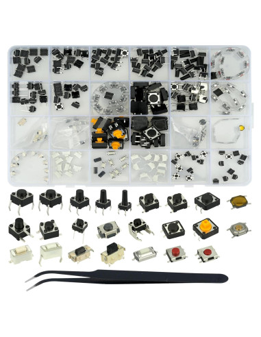 Kit de 240 Interruptores Micro Táctiles MTDELE para Electrodomésticos