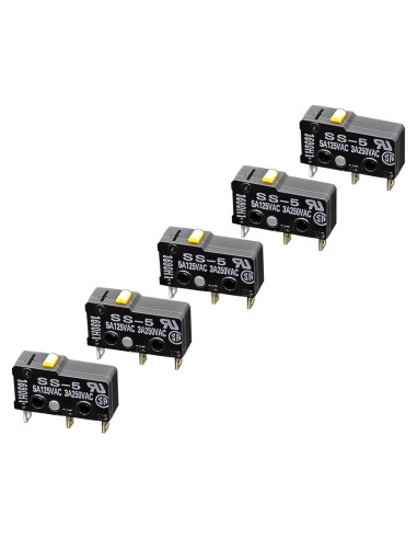 Interruptor Micro SS-5 5A 125VAC N.O./N.C. SPDT - Paquete de 5