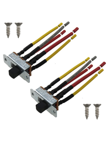 Interruptor de Palanca Inversa MEETOOT 6 Pines 18AWG para Ventilador