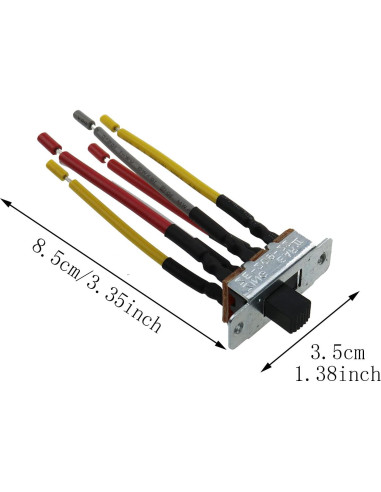 Interruptor de Palanca Inversa MEETOOT 6 Pines 18AWG para Ventilador