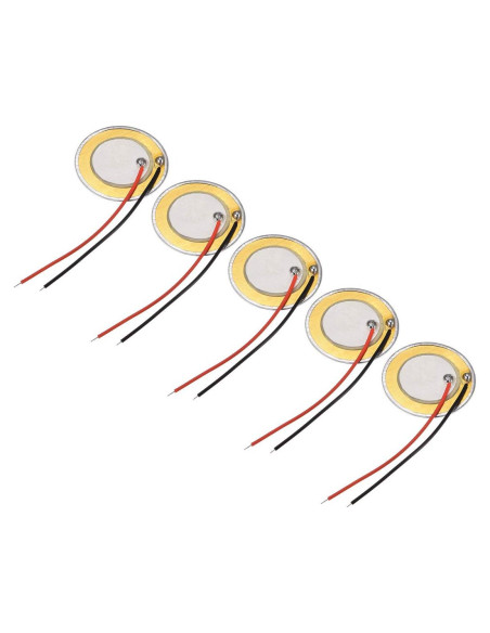 Discos Piezoeléctricos uxcell 27mm para Guitarras Acústicas - 5 Pcs